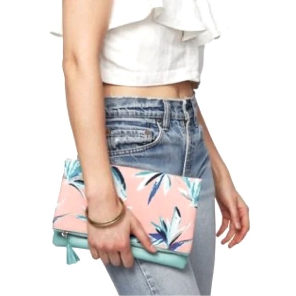 Rachel Pally Reversible Floral Clutch - Picture 1 of 10